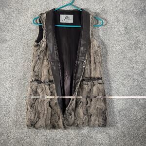 Faux Fur Vest Size Small Boho Festival Cozy Indie Lagenlook Layering Mob Wife